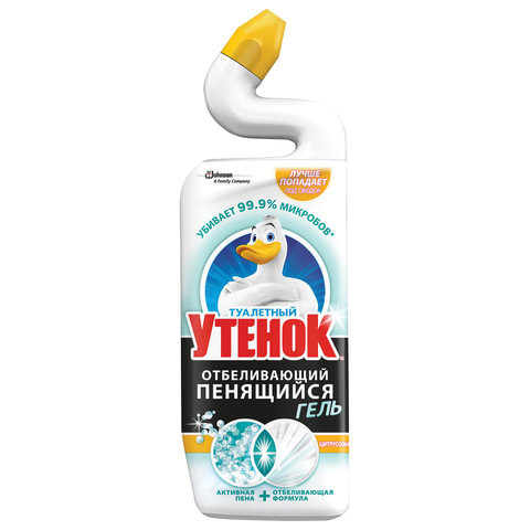 Средство д/унитаза 750мл Туалетный утенок гель отбеливающий , арт. 