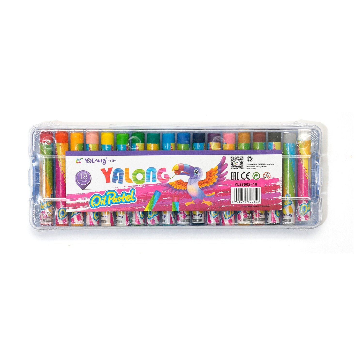 Пастель художественная 18цв ALINGAR масляная, арт. YL-23002-18