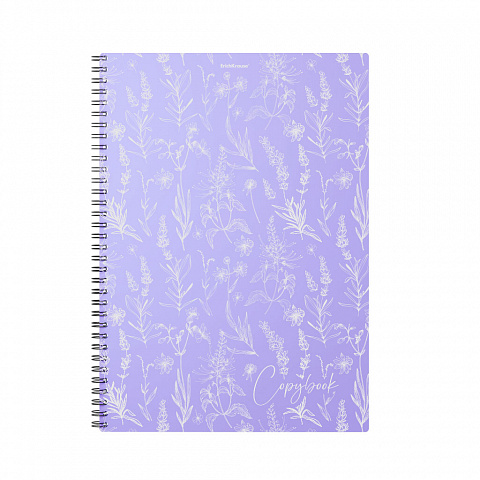 Тетрадь А4 80л клетка спираль ERICH KRAUSE Lavender пластиковая обложка, арт. 58330/59953