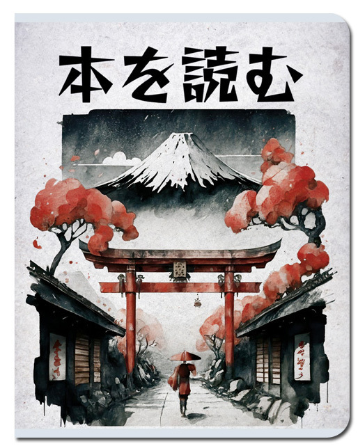 Тетрадь А5 48л клетка FINE BOOKS Фудзияма, арт. FB440