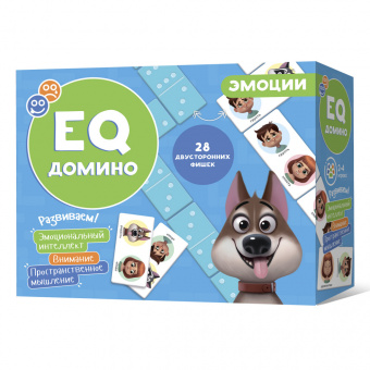 Игра настольная Домино EQ Эмоции ГЕОДОМ, арт. 8687