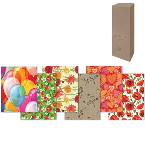 Бумага упаковочная 70*100см GRANDGIFT ассорти (женский), арт. 601749