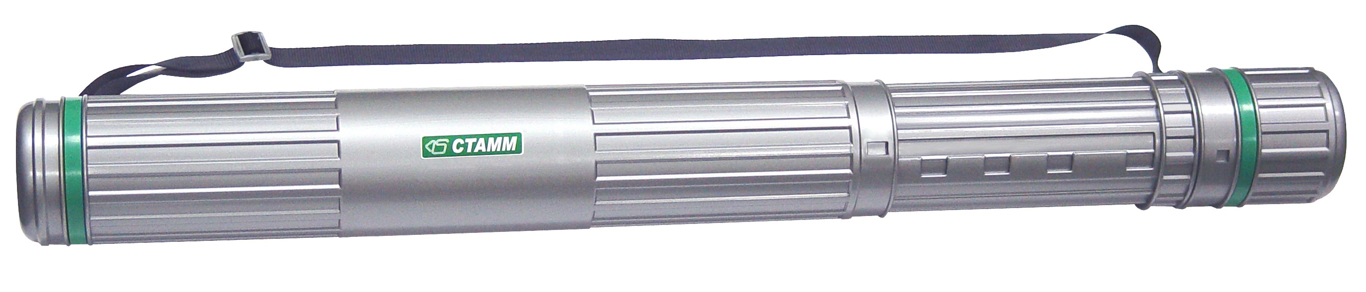 Тубус для ватмана серый на ремне СТАММ, арт. ПТ12