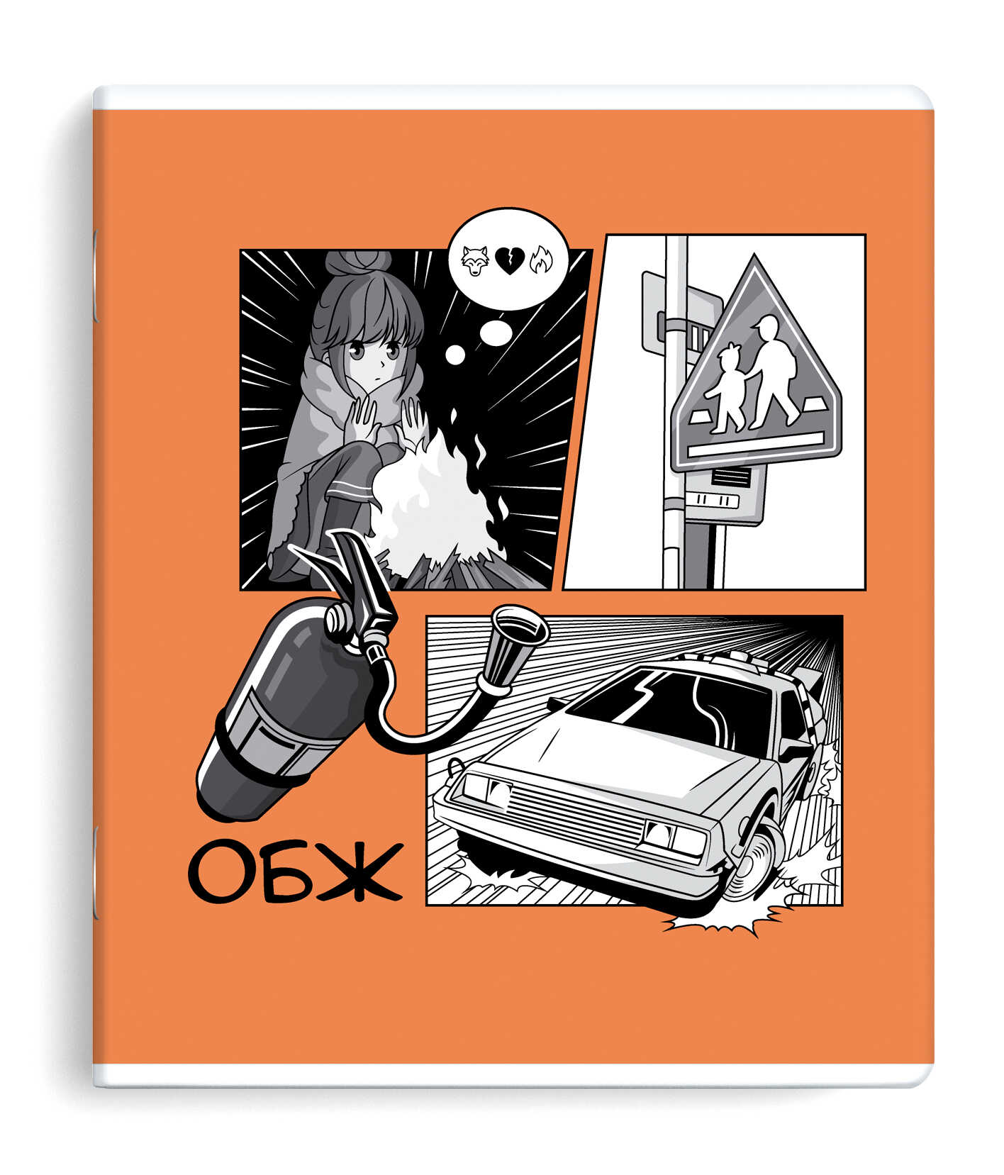 Тетрадь предметная ОБЖ 48л клетка ФЕНИКС Аниме, арт. 63433