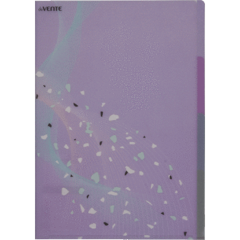 Папка уголок жесткий А4 3отделения 180мкм deVENTE Crystal Dream с блестками сиреневая, арт. 3074907
