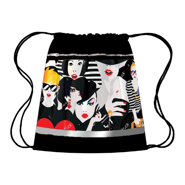 Мешок для обуви с карманом ПЧЕЛКА Фотомодели, арт. СДС-71