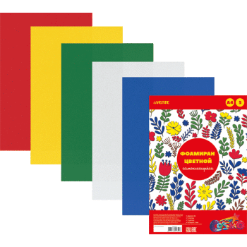 Фоамиран цветной самоклеящийся А4 5цв 5л 1мм deVENTE Cosmo, арт. 8040799