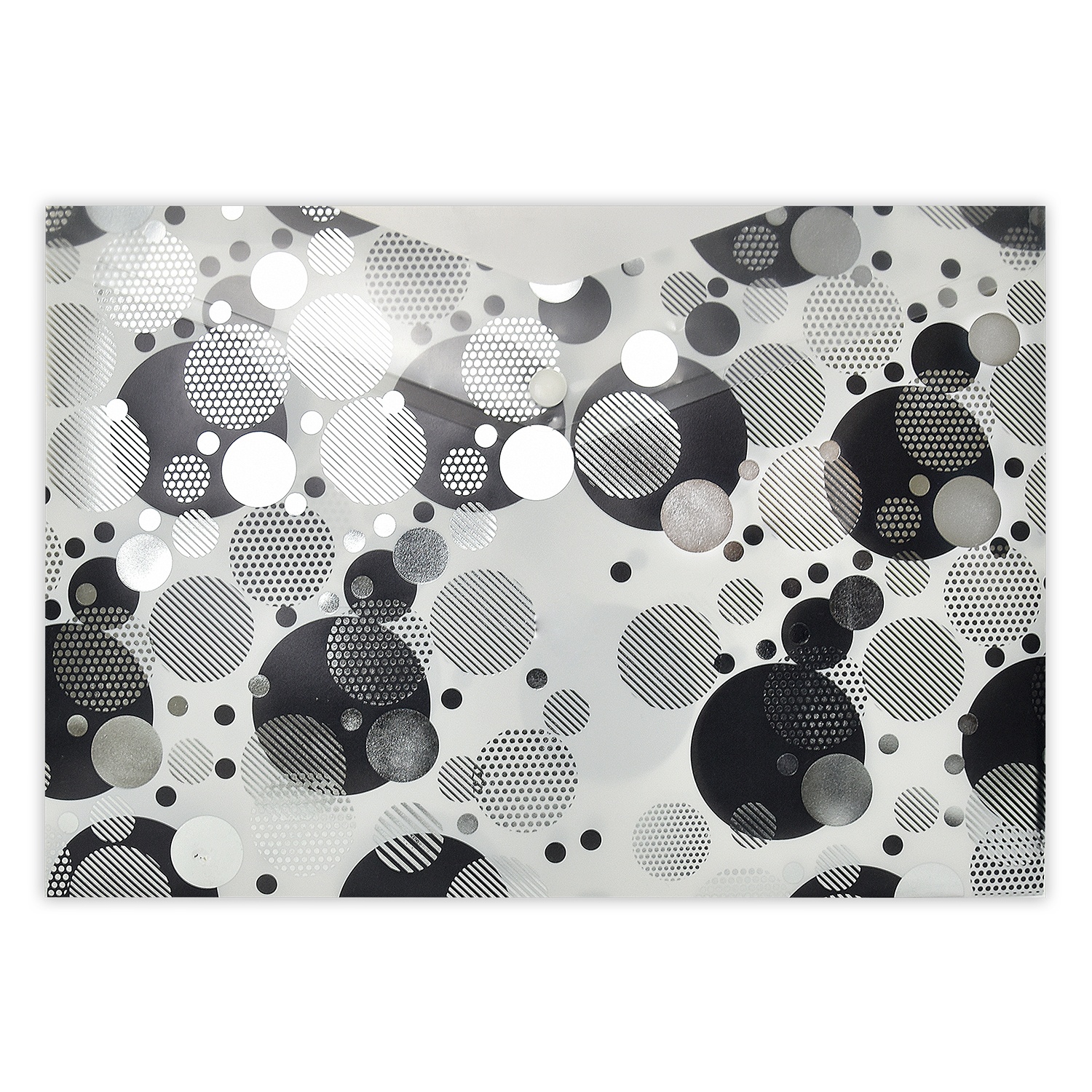 Папка конверт на кнопке А4 ФЕНИКС Круги 2 отделения, арт. 49682