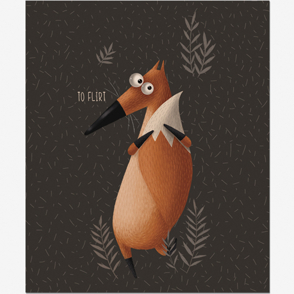 Тетрадь А5 48л клетка ПОЛИНОМ Лисоньки ассорти, арт. 2801