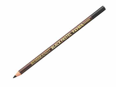 Карандаш меловой обезжиренный черный грифель Rembrandt black Pastel LYRA, арт. L2033002