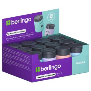 Точилка с контейнером BERLINGO Instinct Бочонок ассорти, арт. BBp_15026