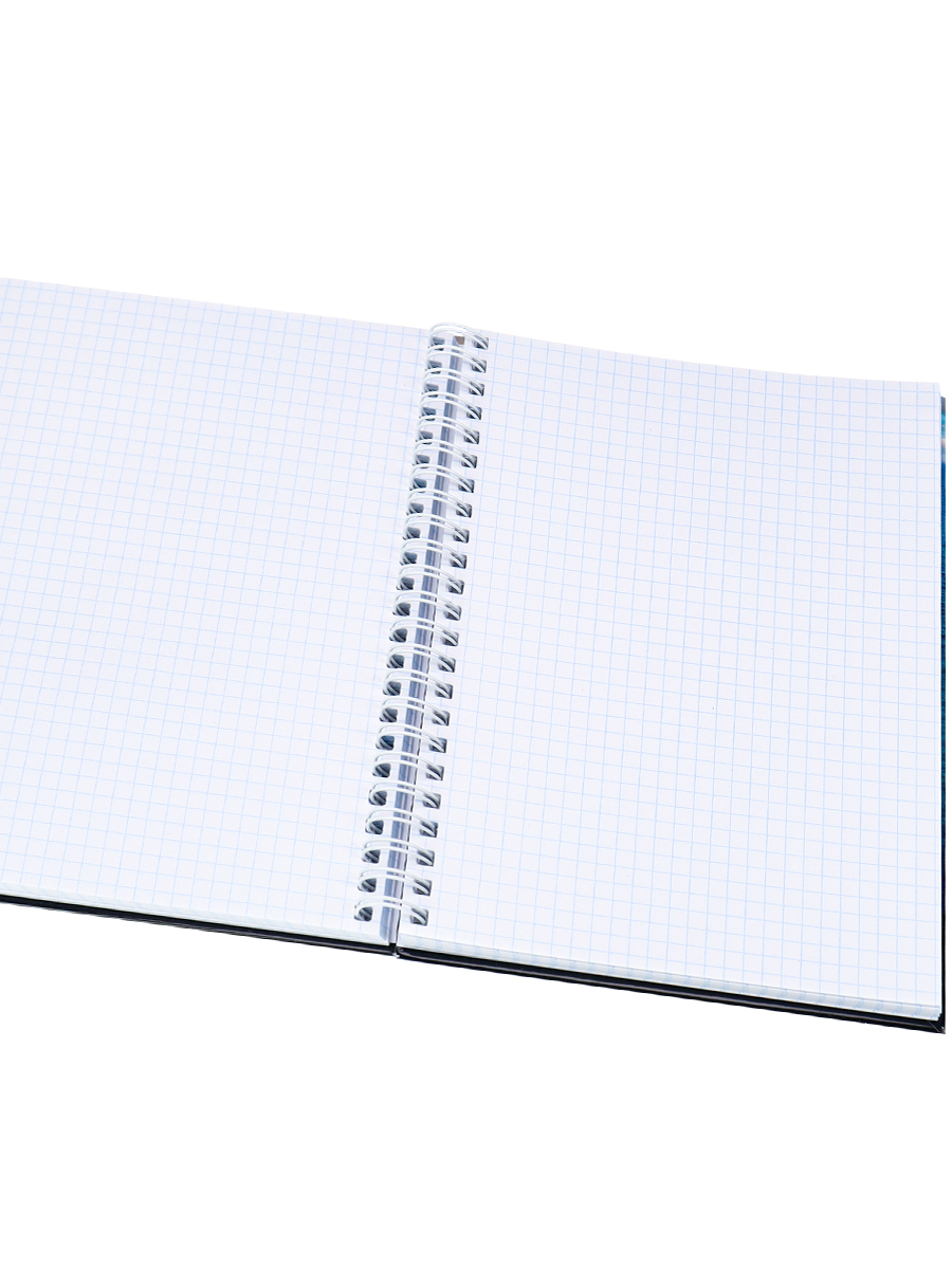 Записная книжка А5 120л клетка спираль ПРОФ-ПРЕСС Морское побережье твердая обложка, арт. К120-5951