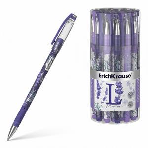 Ручка шариковая синяя 0,7/0,35 ERICH KRAUSE R-301 Lavender Stick корпус с рисунком soft touch, арт. 56692