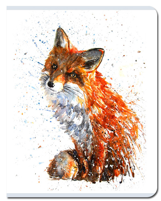 Тетрадь А5 48л клетка FINE BOOKS Лис, арт. FB257