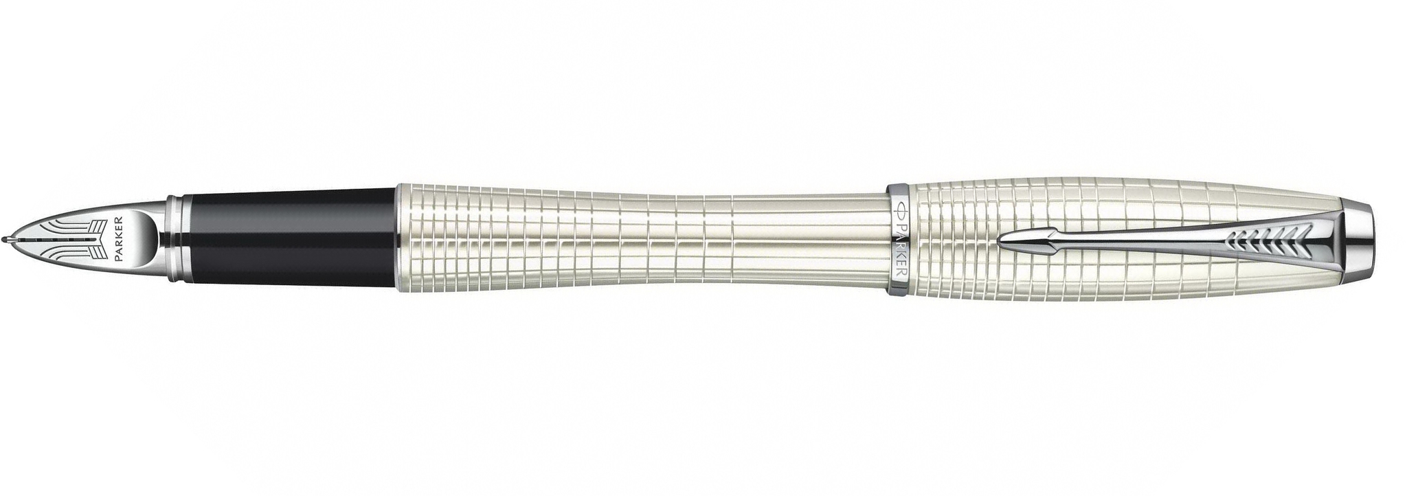 Ручка подарочная перо PARKER Urban Premium Pearl Metall CT корпус жемчужный/хром в футляре, арт. S0976030