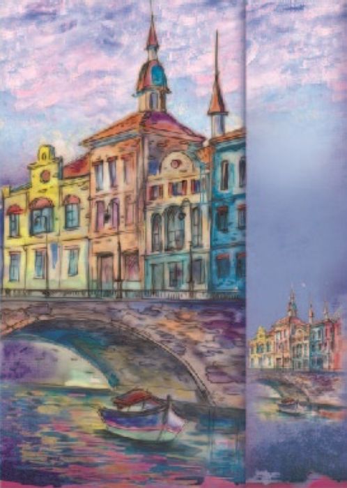 Ежедневник недатированный А5 ФЕНИКС Путешествие на магнитном клапане твердая обложка, арт. 34041