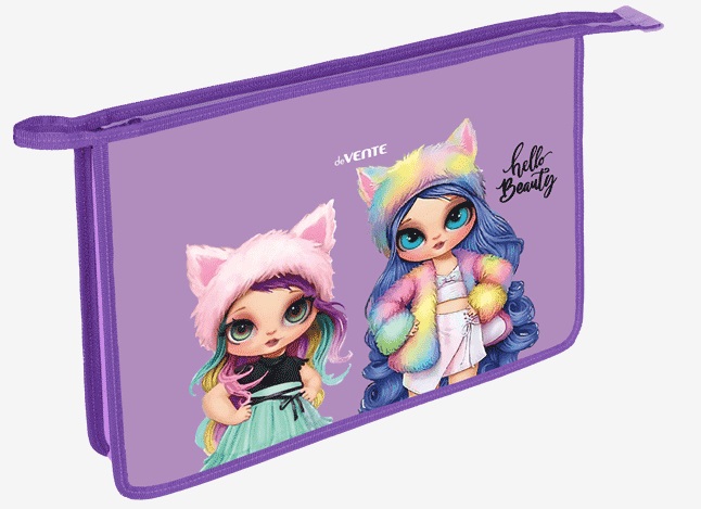 Папка для тетрадей А4 на молнии 1 отделение deVENTE Beauty дно с расширением до 5см, арт. 8053309