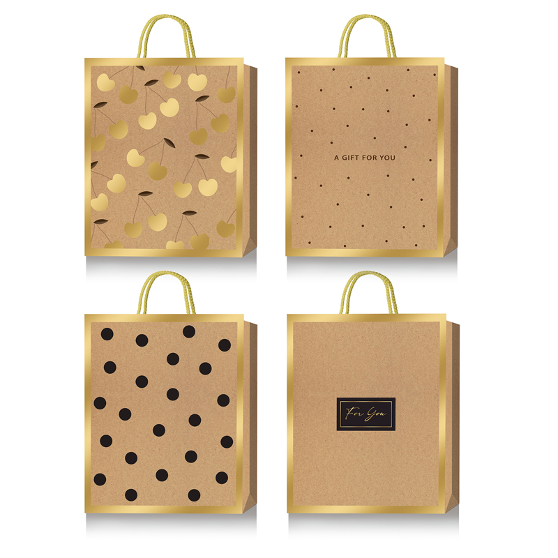 Пакет подарочный 26*32 deVENTE Ethetic Gold ассорти , арт. 9041439