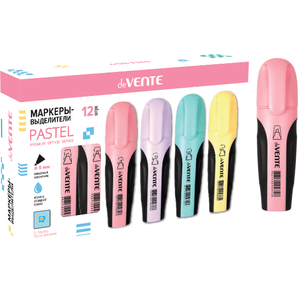 Маркер текстовой розовый 5мм deVENTE Pastel , арт. 5045901