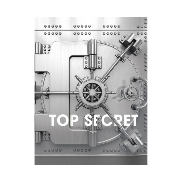 Блокнот А6 40л клетка склейка LISTOFF TOP SECRET, арт. БСК640188