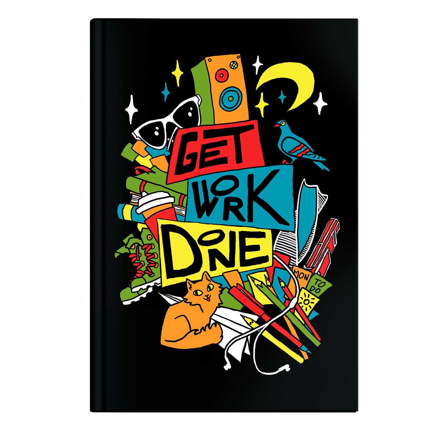 Записная книжка А5 ФЕНИКС Проделанная работа дизайнерский блок твердая обложка, арт. 61524