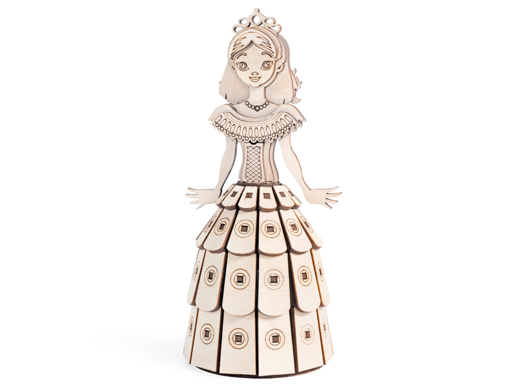 Конструктор деревянный LEMMO Принцесса 77 деталей, арт. СК-1