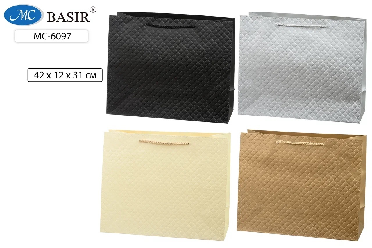 Пакет подарочный 31*42 MC BASIR Ромб , арт. МС-6097