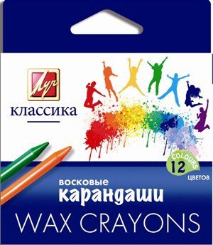 Мелки восковые 12цв ЛУЧ Классика , арт. 12С 861-08