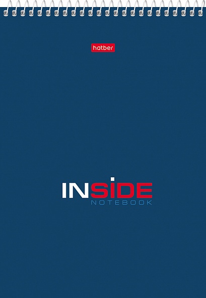 Блокнот А5 80л клетка спираль ХАТБЕР Inside ассорти, арт. 80Б5В1гр_01622