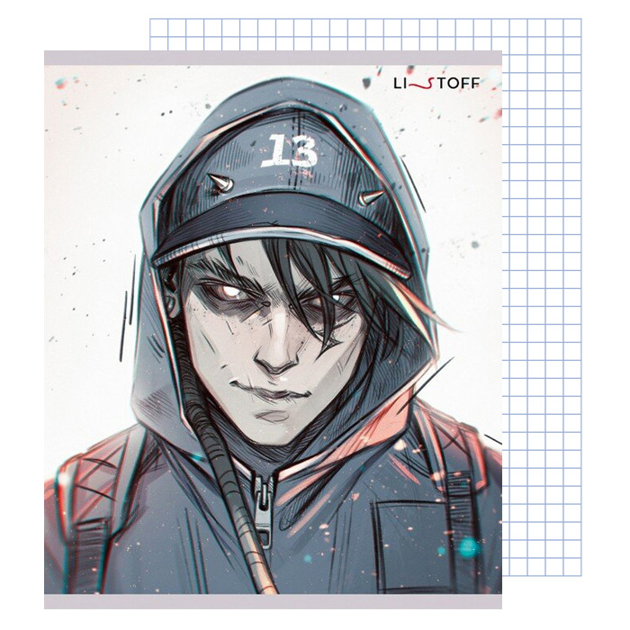 Тетрадь А5 48л клетка LISTOFF MadnessMalina Эксклюзив, арт. ТК2Л488689