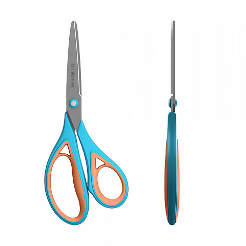 Ножницы 195мм ERICH KRAUSE Endeavor Ergo резиновые вставки, арт. 56929