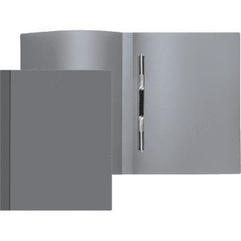 Папка скоросшиватель пластиковая с пружинным механизмом ATTOMEX серая, арт. 3111403