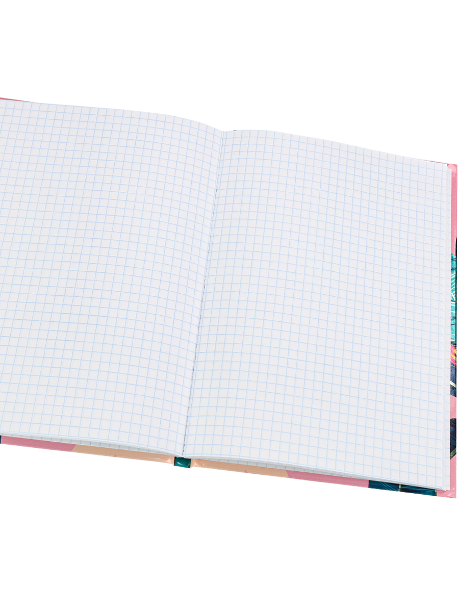 Записная книжка А5 80листов клетка ПРОФ-ПРЕСС Тропический стиль твердая обложка, арт. 80-5973