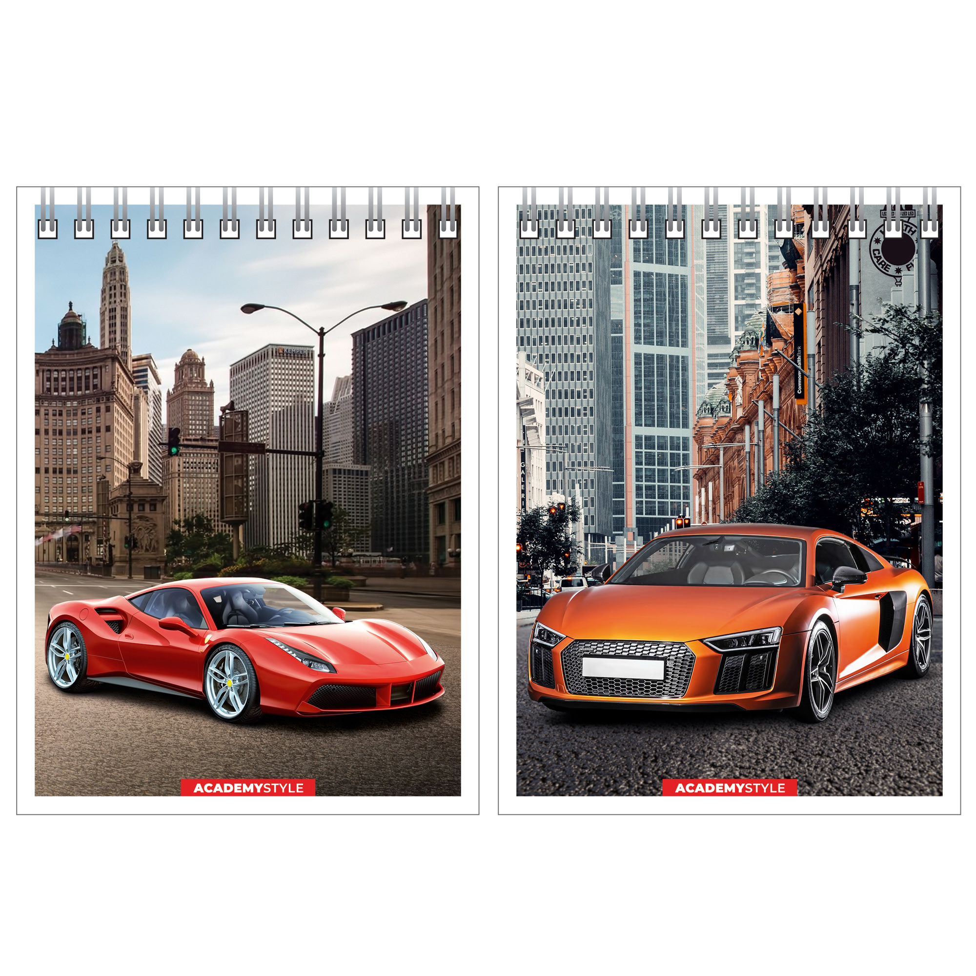 Блокнот А6 40л клетка спиральАКАДЕМИЯ ХОЛДИНГ Городское авто, арт. 13739/2