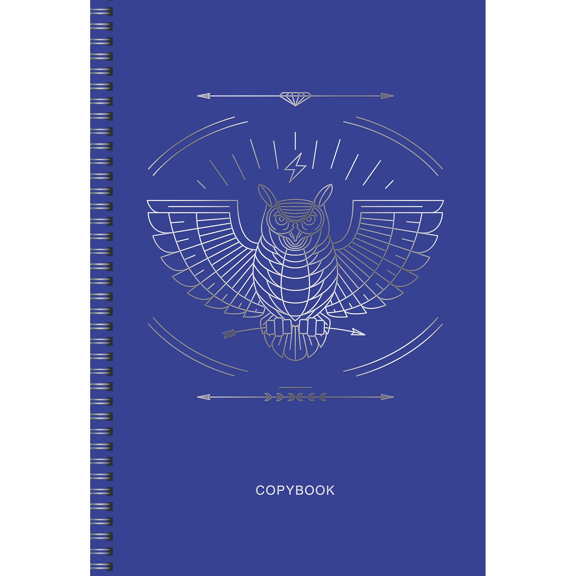 Тетрадь А4 48л линия спираль LISTOFF TOTAL BLUE №3, арт. ТСЛФ4484555