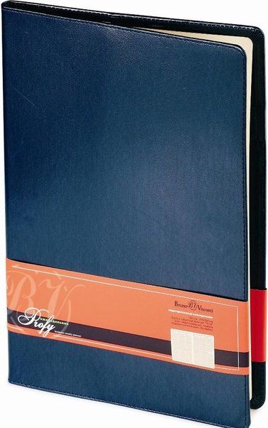 Еженедельник недатированный А4 Profy BRUNO VISCONTI золотой срез синий, арт. 3-098/01
