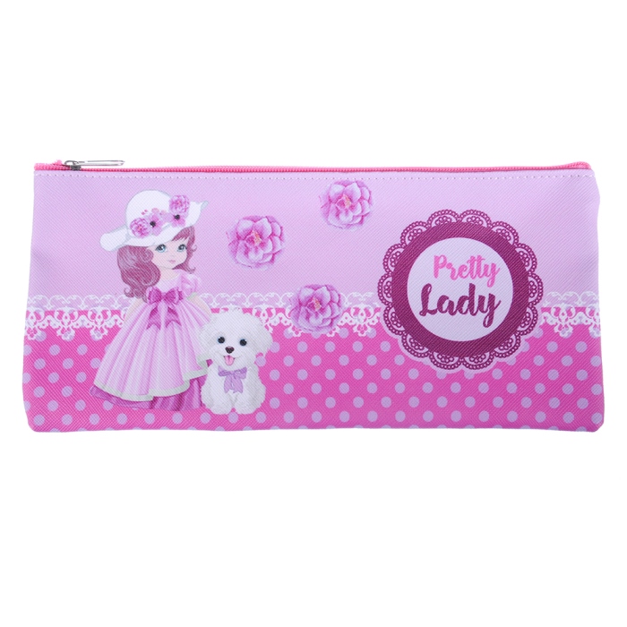 Пенал-косметичка 1 отделение ПВХ Pretti Lady, арт. 238-064