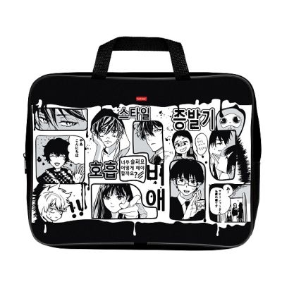 Папка для тетрадей А4 на молнии 1 отделение ХАТБЕР Комикс Аниме ткань, арт. NSn_60262