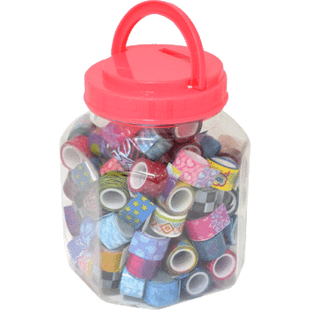 Лента декоративная с клеевой основой deVENTE 1,2см*1м ассорти, арт. 9040802