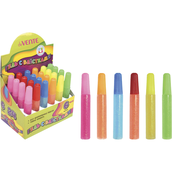 Гель с блестками 10мл deVENTE Neon Glitter Gel ассорти, арт. 8079808