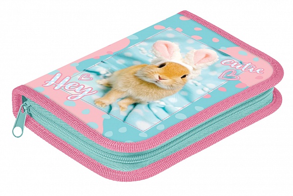 Пенал 1 отделение ХАТБЕР Ушастик ассорти, арт. NPn_36064