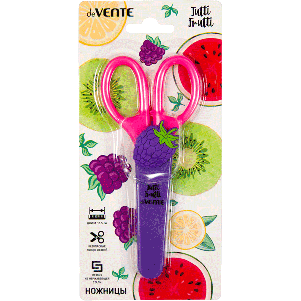 Ножницы 135мм deVENTE Tutti-Frutti Blackberry в футляре, арт. 8010018