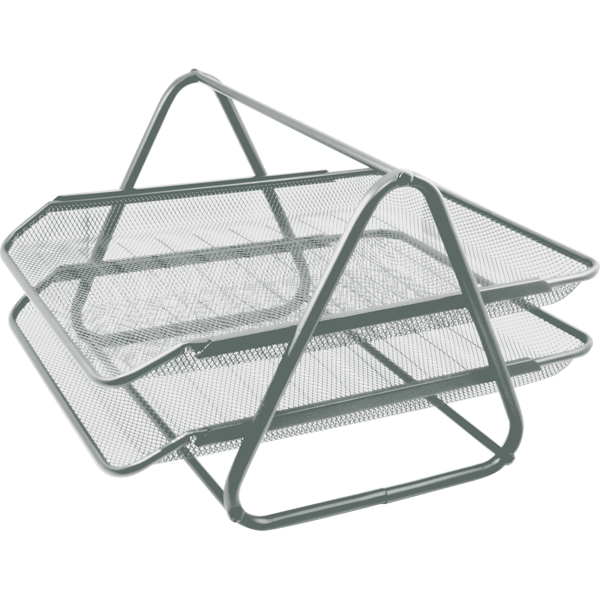 Лоток горизонтальный двойной deVENTE металлический серый, арт. 3041009