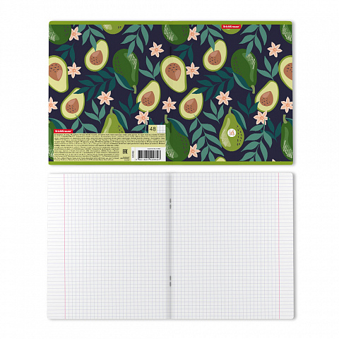 Тетрадь А5 48л клетка ERICH KRAUSE Avocado Dusk, арт. 52962