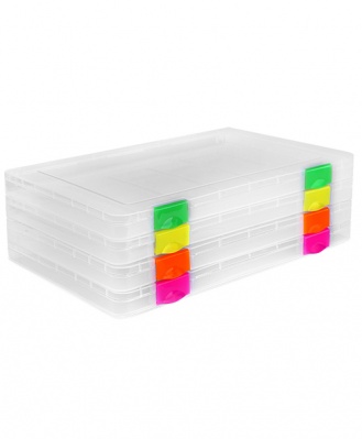 Папка для документов пластиковая А4 СТАММ 1 отделение ассорти неоновые ...