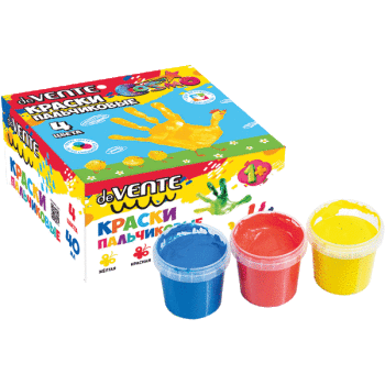 Краски пальчиковые 4цвета 40мл deVENTE смываемые, арт. 8079706