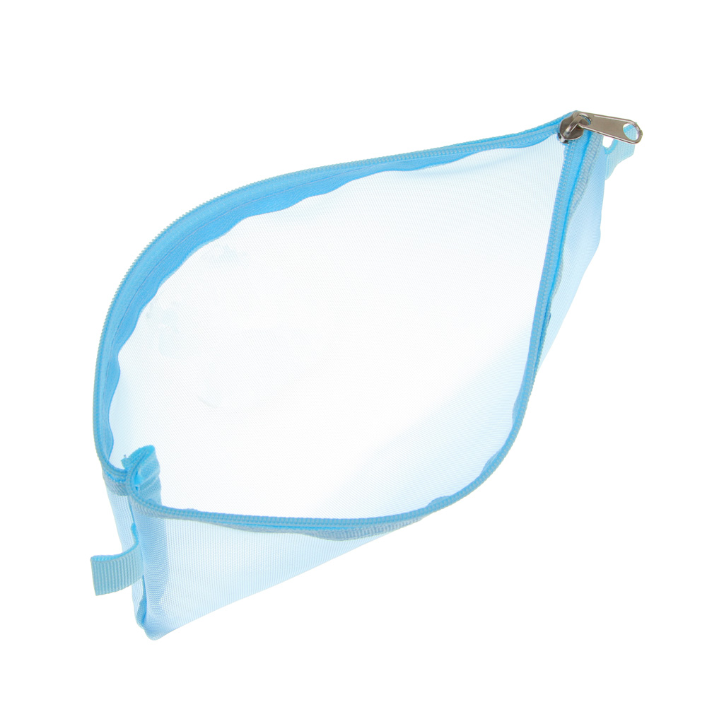 Пенал-косметичка 1 отд CLIP STUDIO полупрозрачная сетка ассорти, арт. 238-406