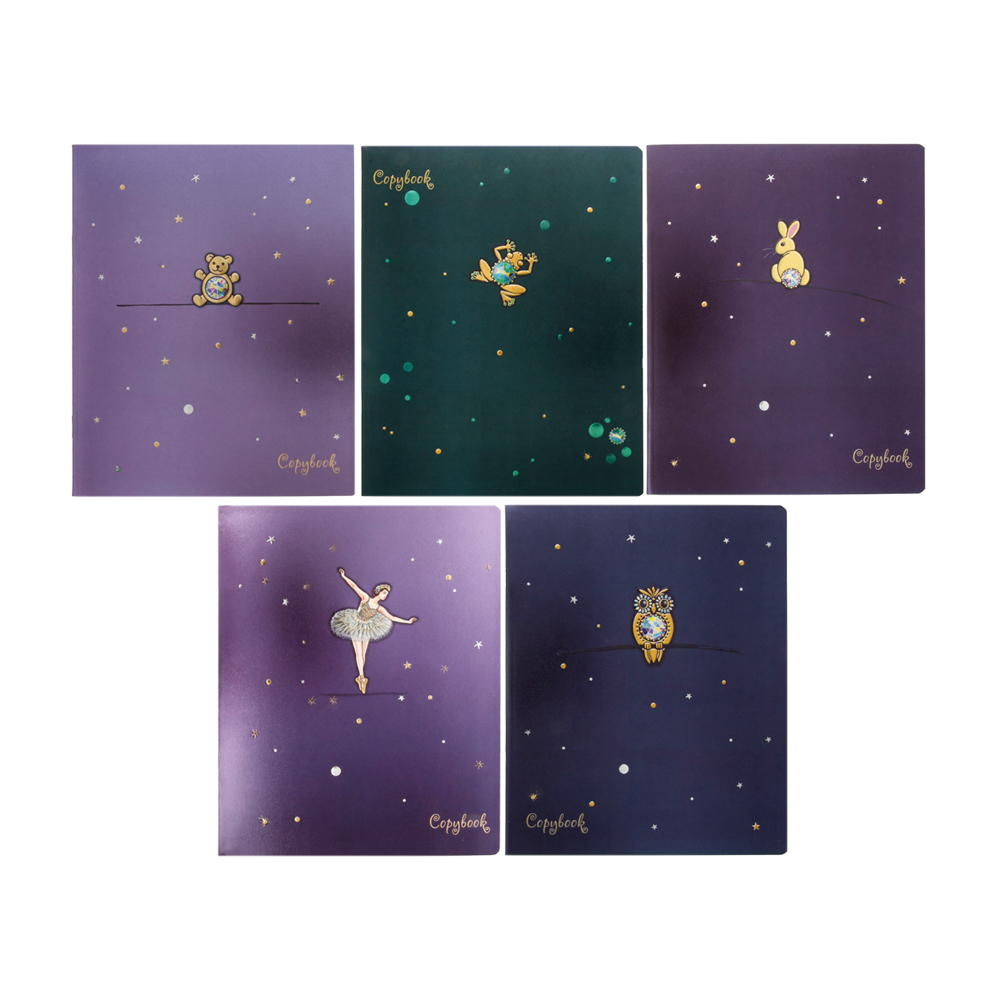 Тетрадь А5 48л клетка ПЗБМ Багарт-Бриллиантовая коллекция, арт. 028317