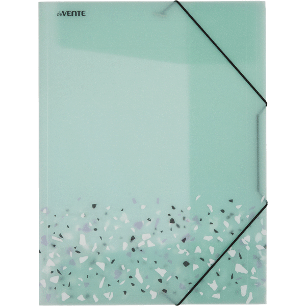 Папка на резинках А4 deVENTE Crystal Dream бирюзовая, арт. 3070902