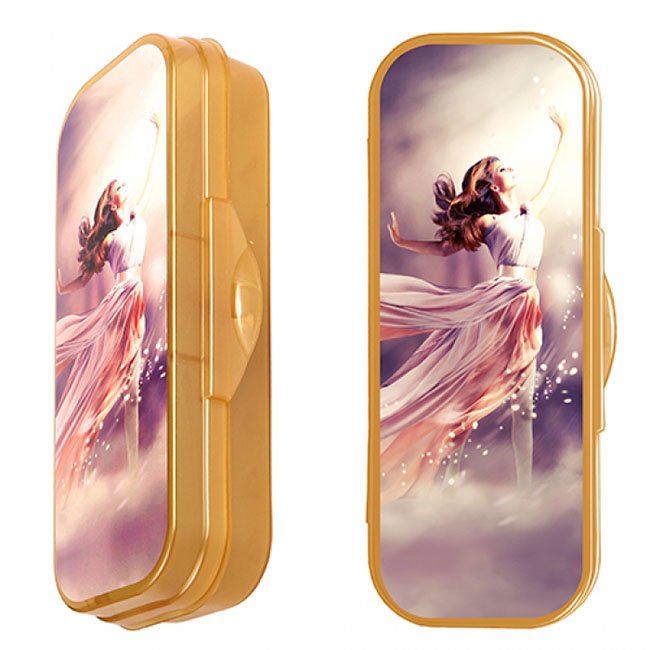 Пенал 1 отделение СТАММ Принцесса пластмассовый, арт. ПН161